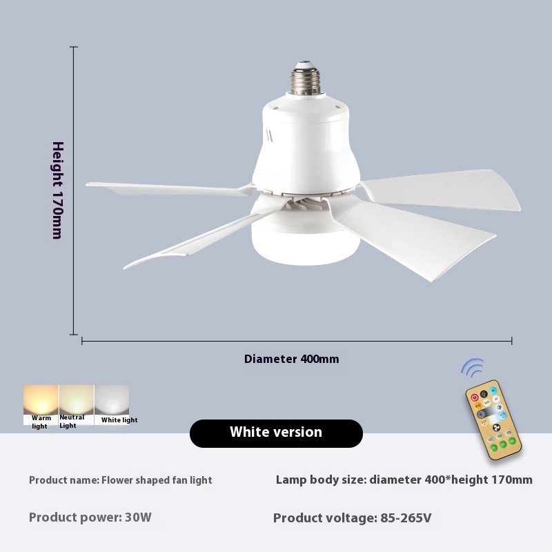Screw-In Fan & LED Bulb with Remote - Image 4