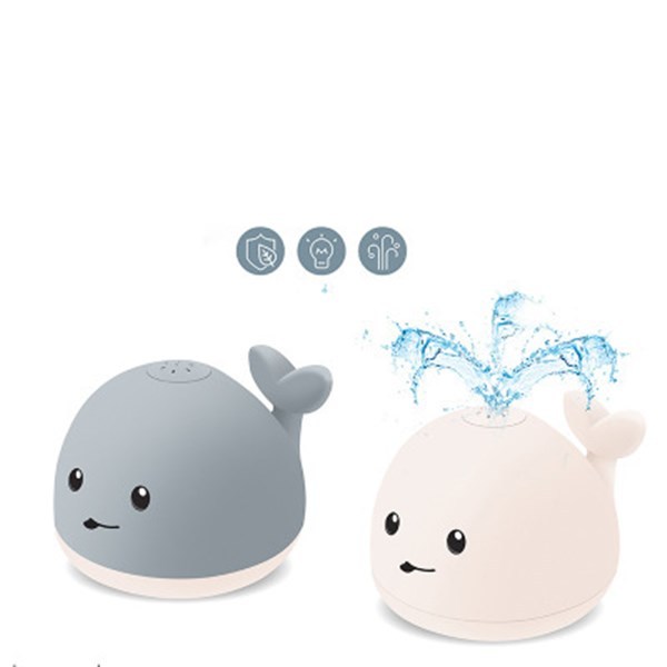 Floating, Spraying & Light-Up Whale Bath Toy - Image 2