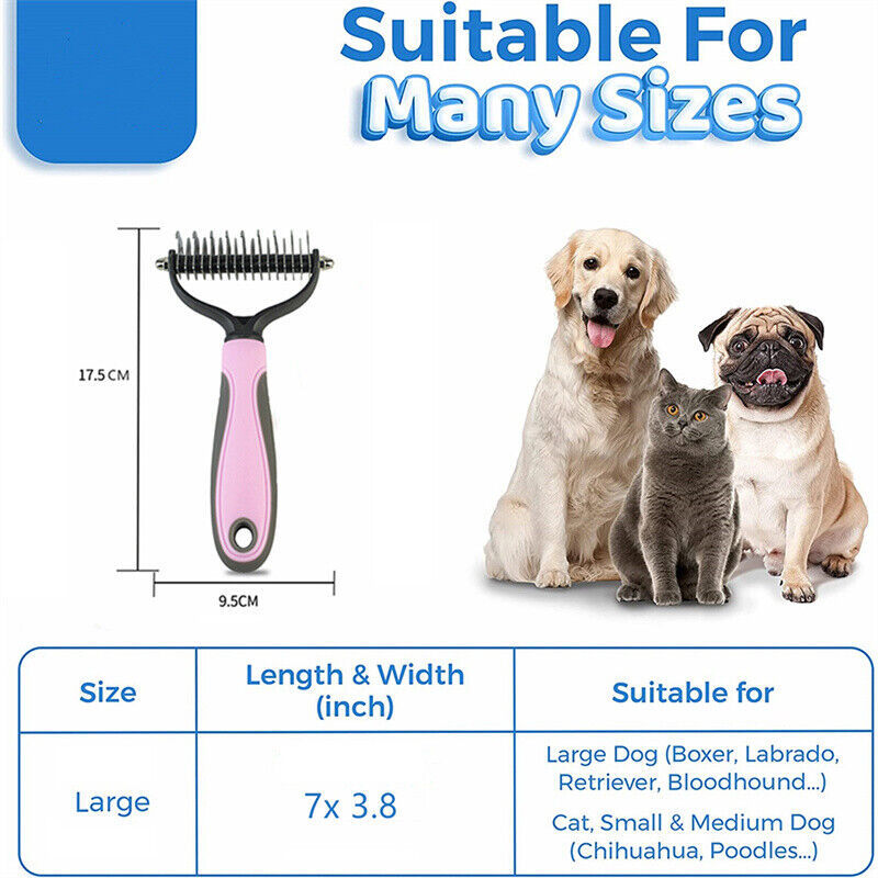 Double-Sided Pet Grooming Brush – Shedding, Dematting & Fur Removal - Image 5