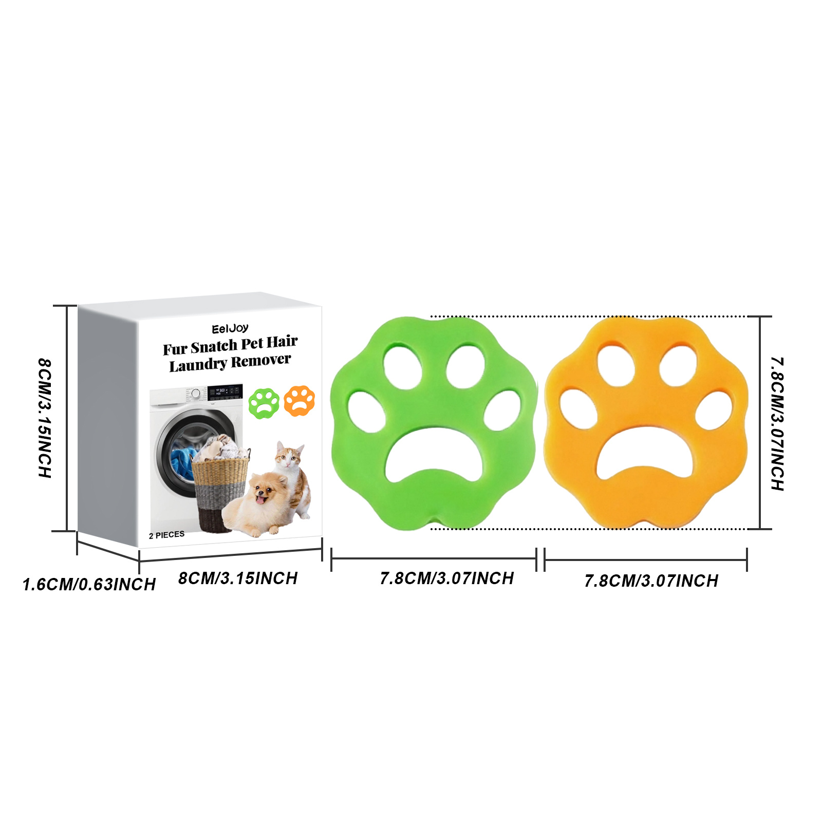 2-Pack Reusable Pet Hair Remover - Image 4