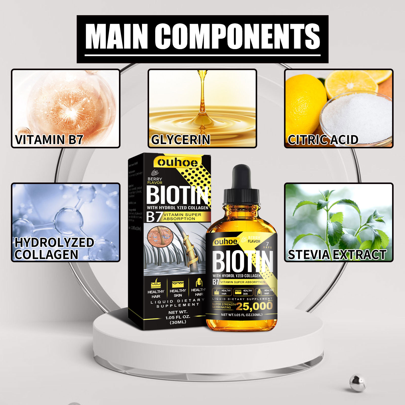 Liquid Biotin and Collagen Drops - Image 2