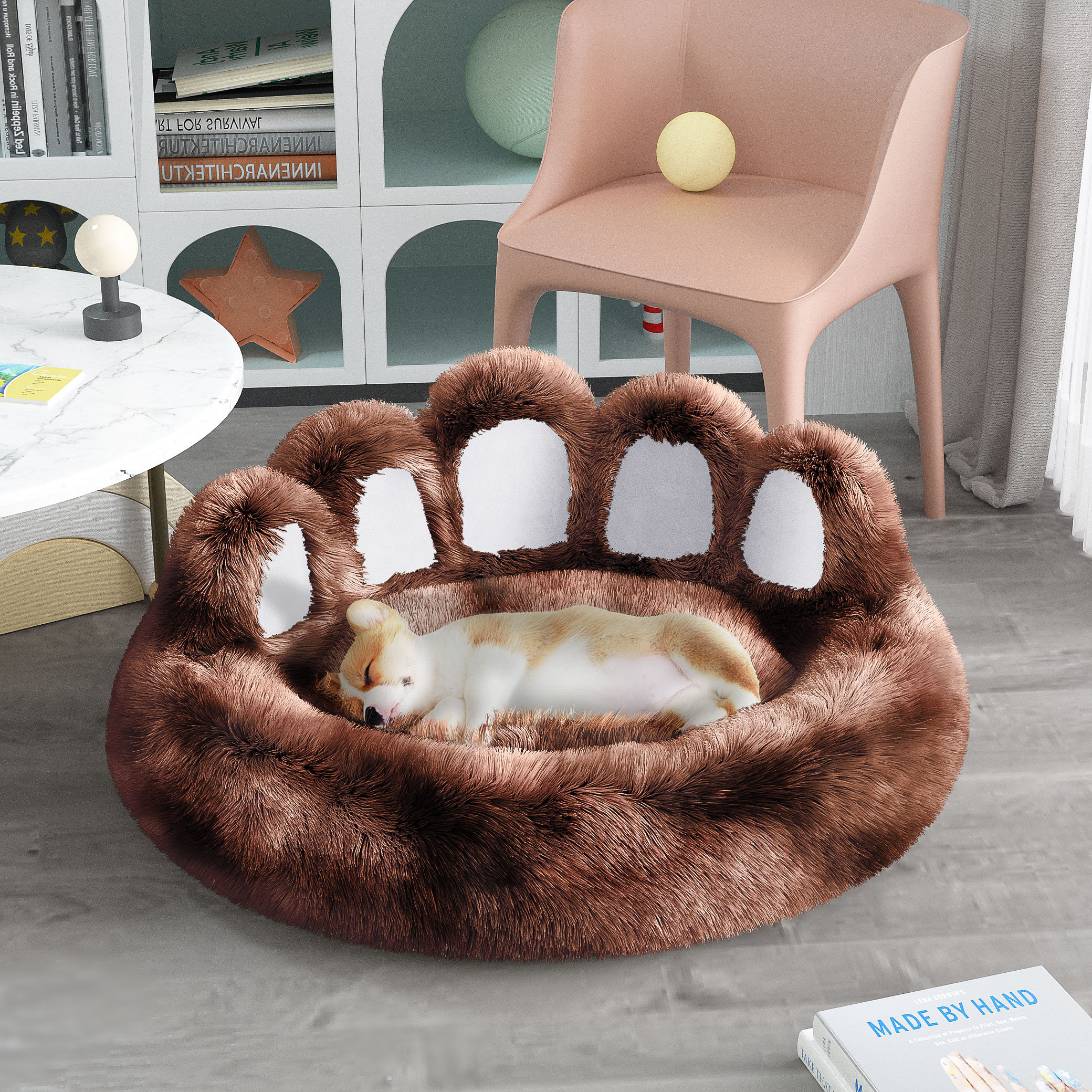 Cozy Bear Paw Pet Bed - Image 3