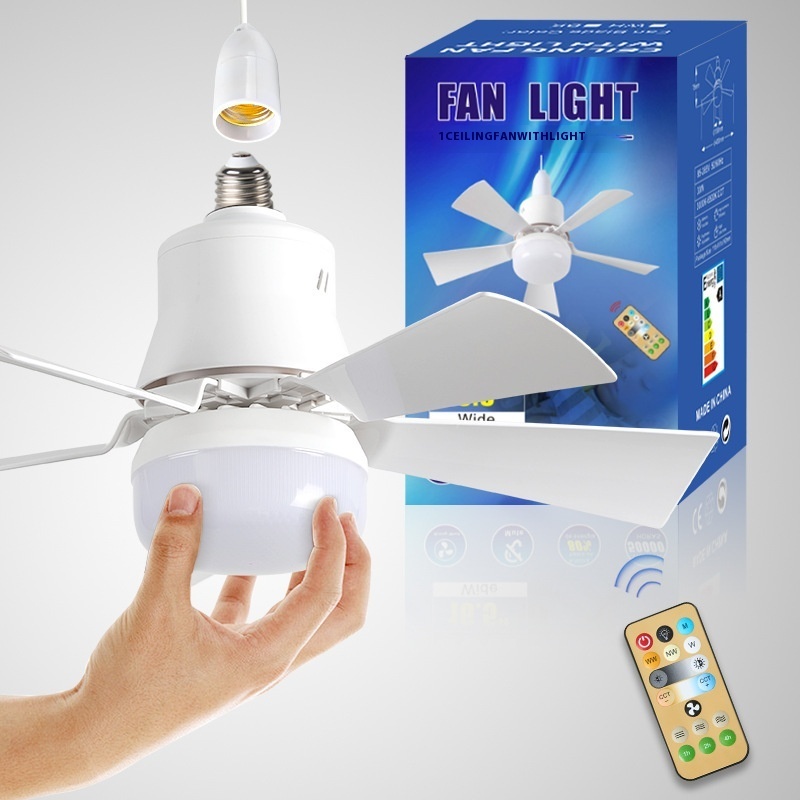 Screw-In Fan & LED Bulb with Remote