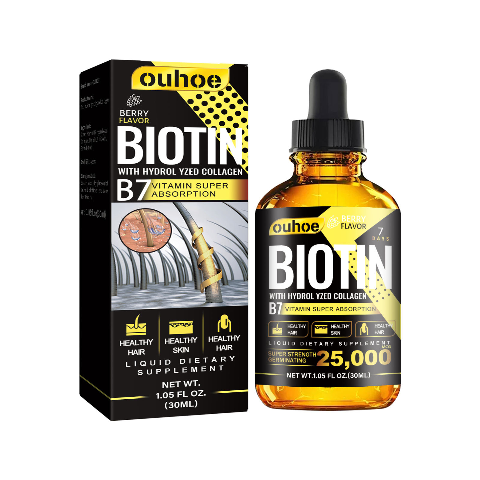 Liquid Biotin and Collagen Drops