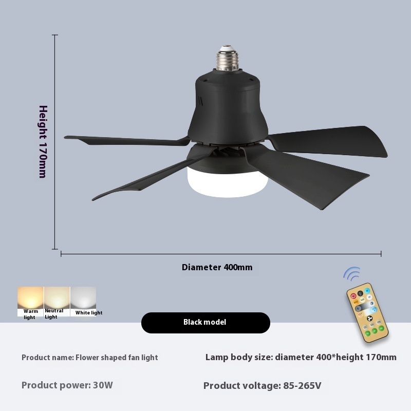 Screw-In Fan & LED Bulb with Remote - Image 3